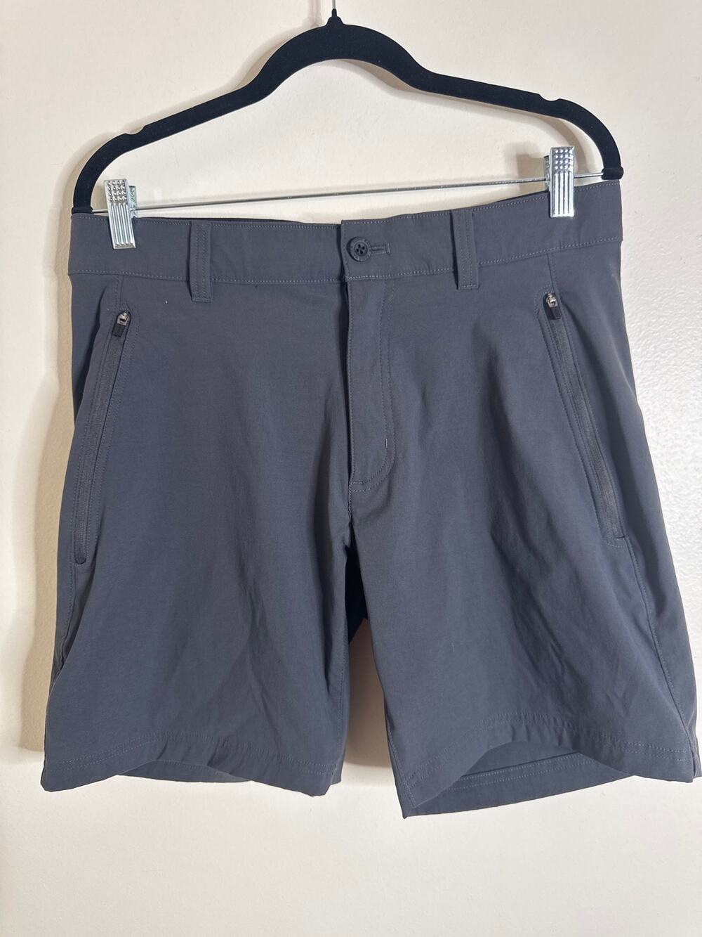 Eddie Bauer Men's Horizon Guide Wander Shorts 0704 - UPF 50+ Stretch 32 Grey